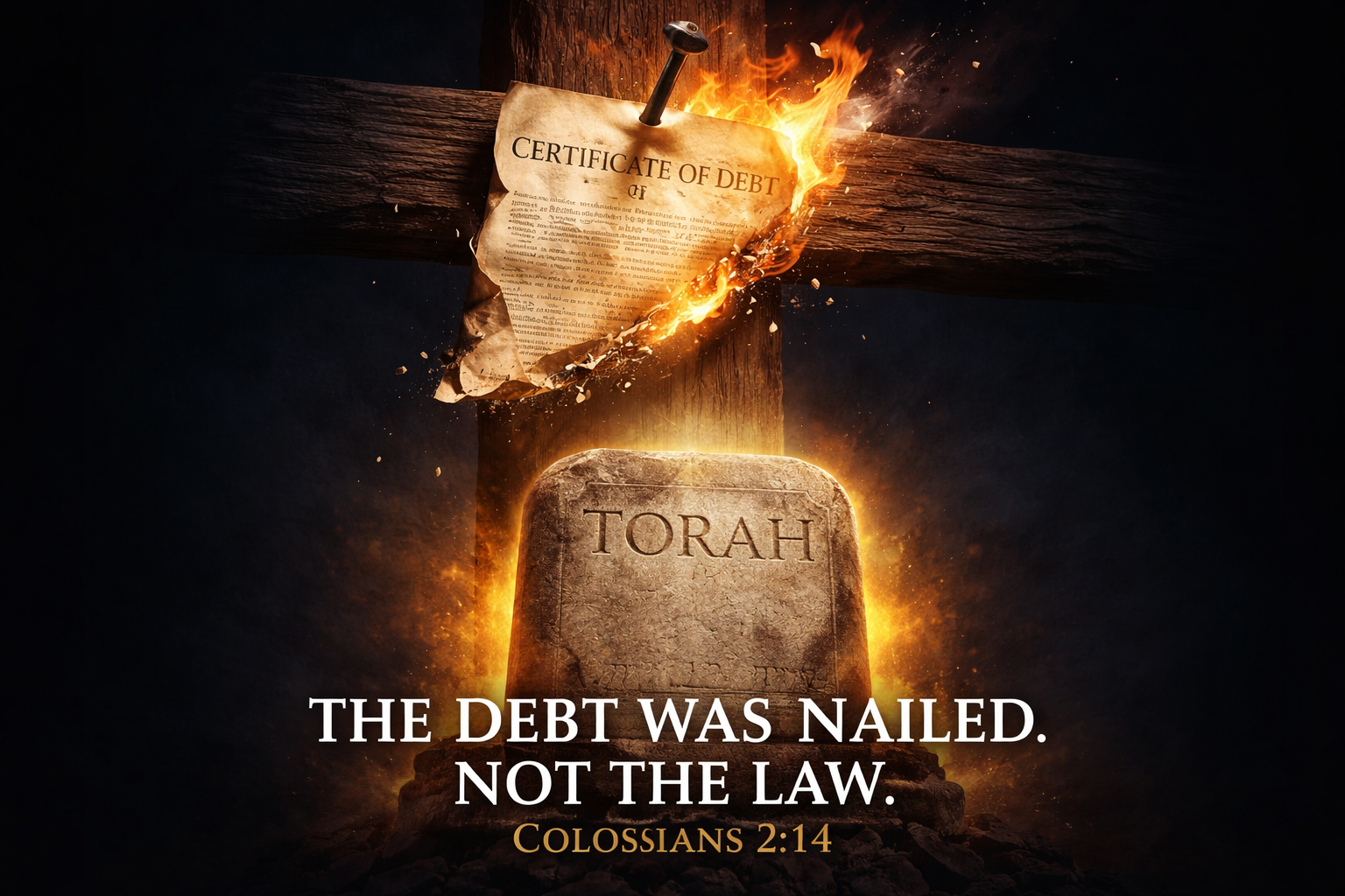 The Debt Was Nailed Not The Law