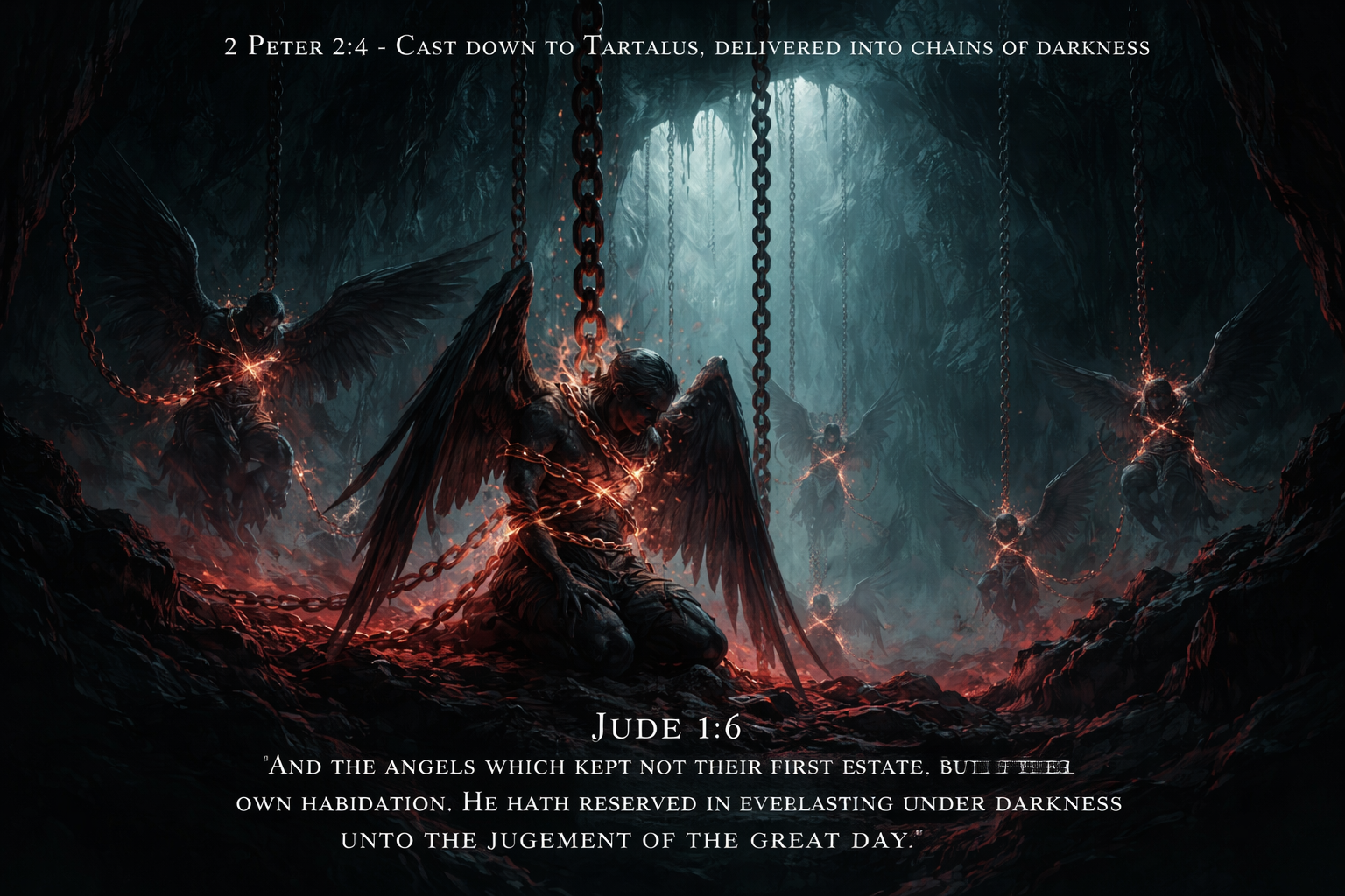 Fallen Angels Bound in Chains of Darkness - Tartarus