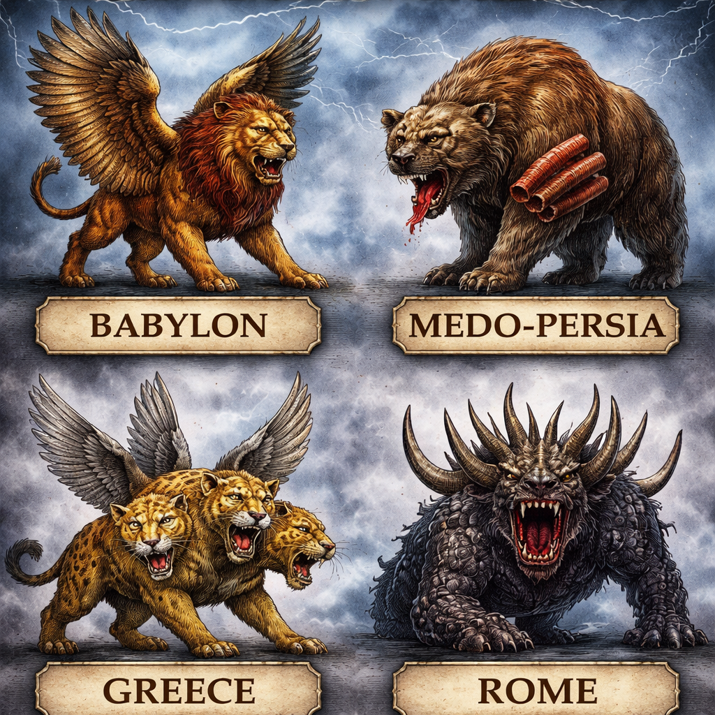 ADULT Daniel 7 Four Beasts