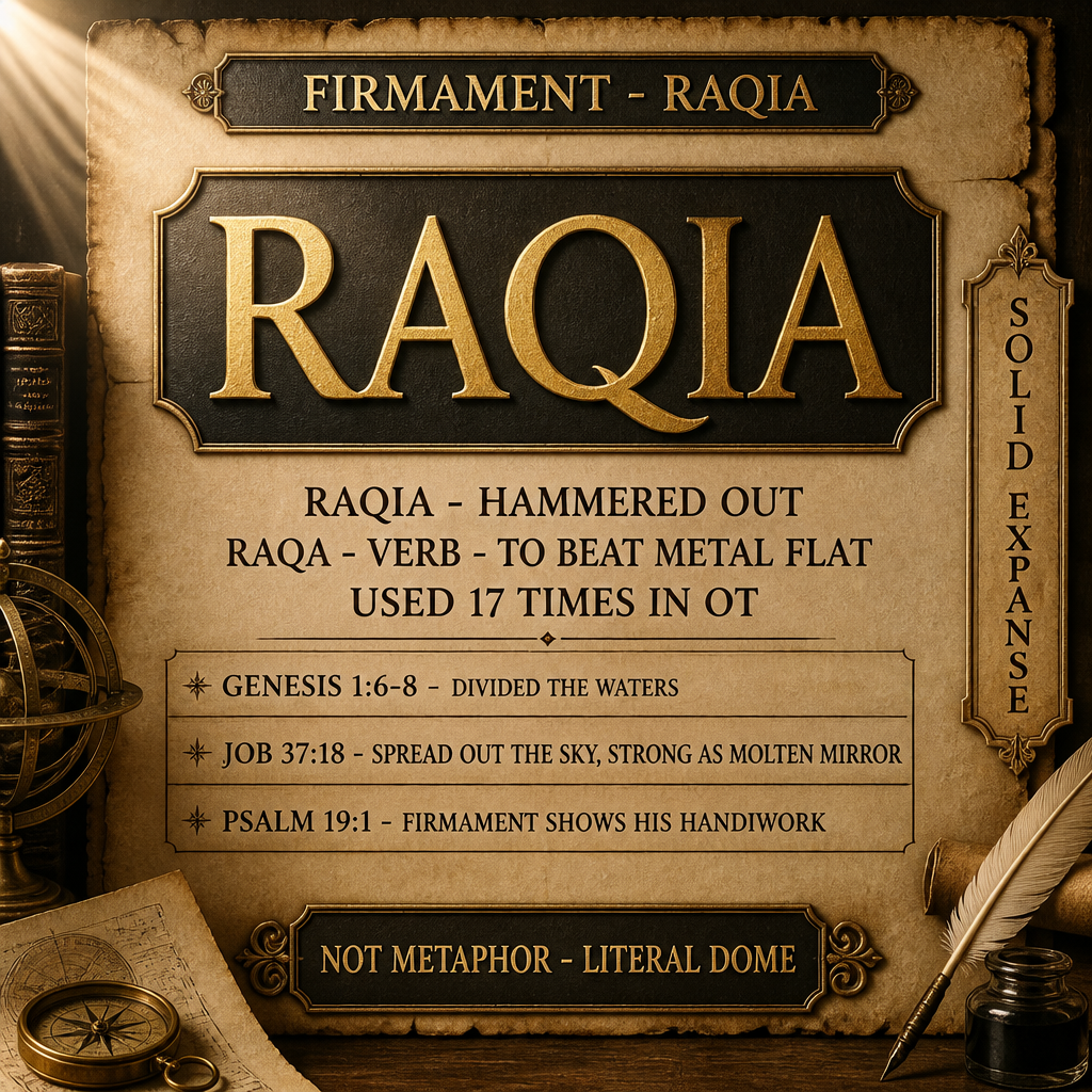 ADULT Firmament RAQIA Hebrew