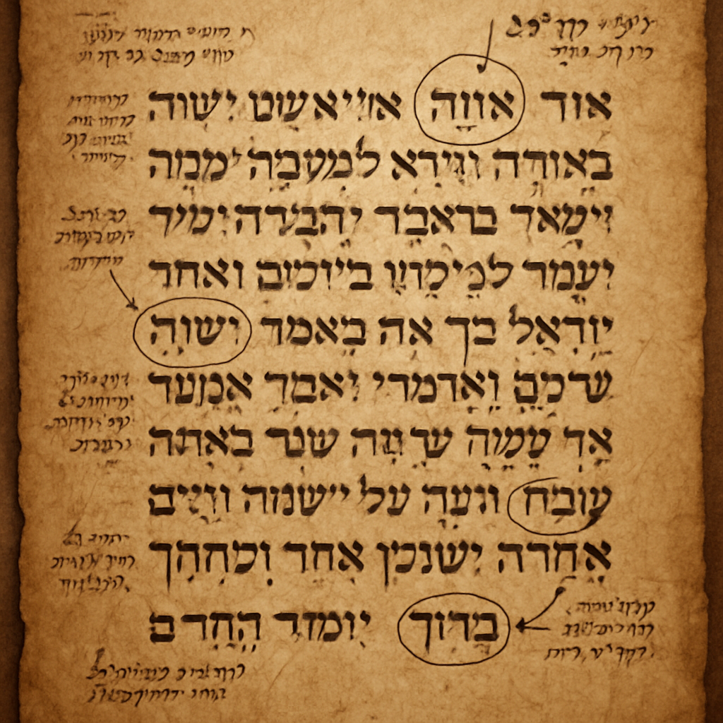 ADULT Hebrew Manuscript Study