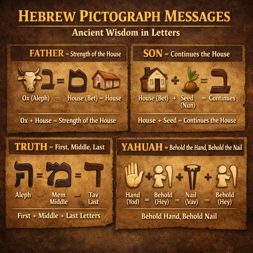 ADULT Hebrew Pictograph Messages