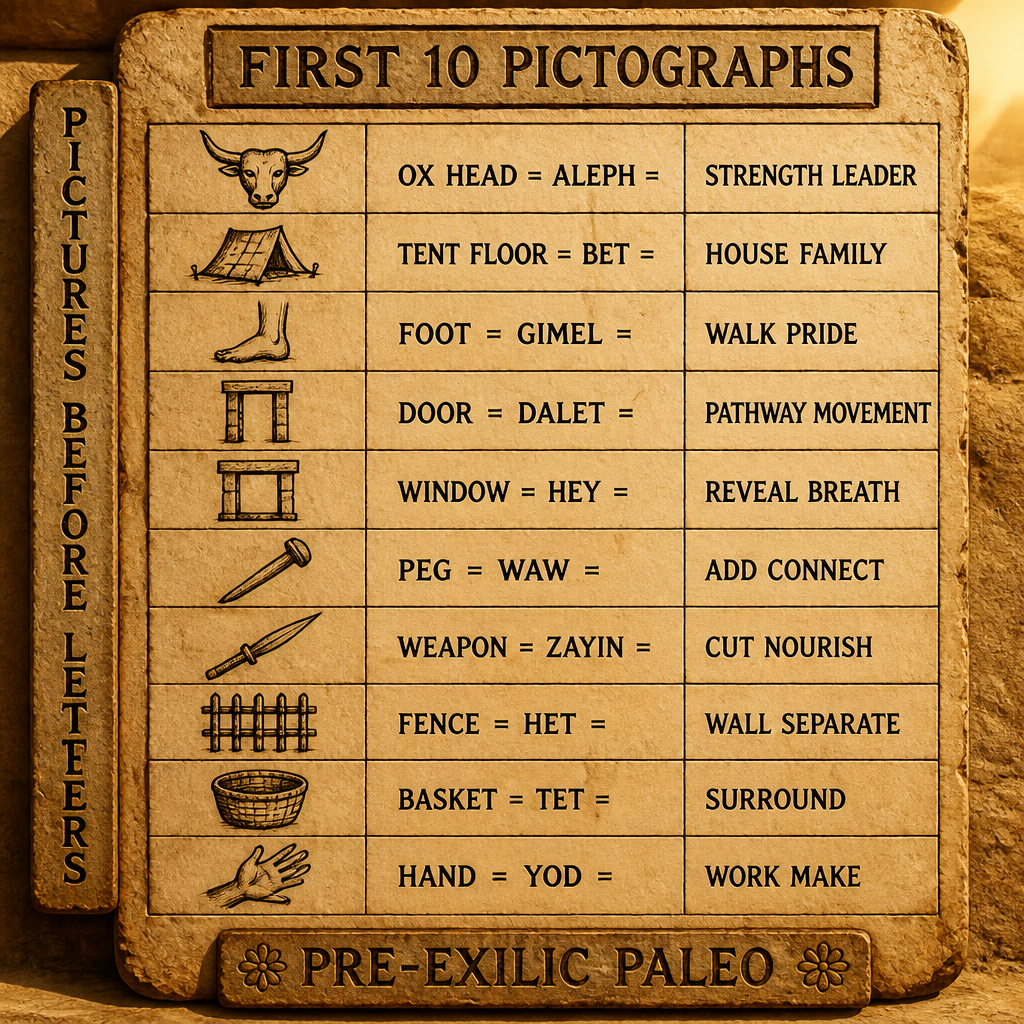 ADULT Pictograph Aleph Bet