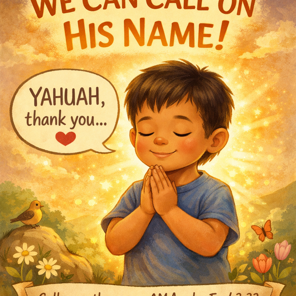 Child Praying to Yahuah