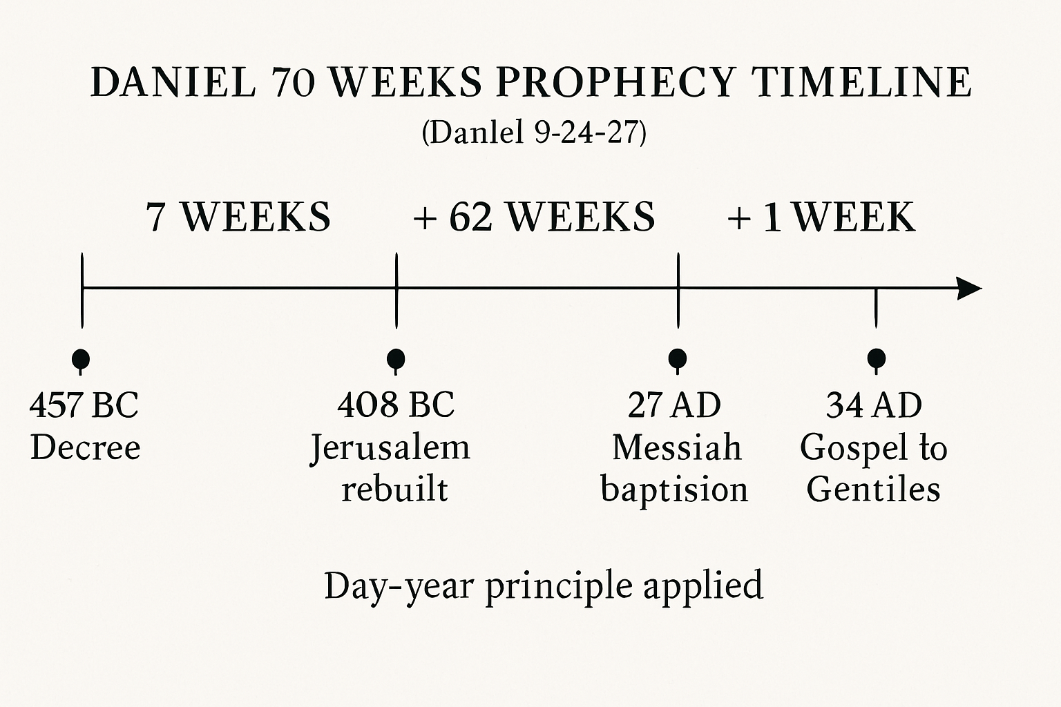 ADULT 70 Weeks Timeline