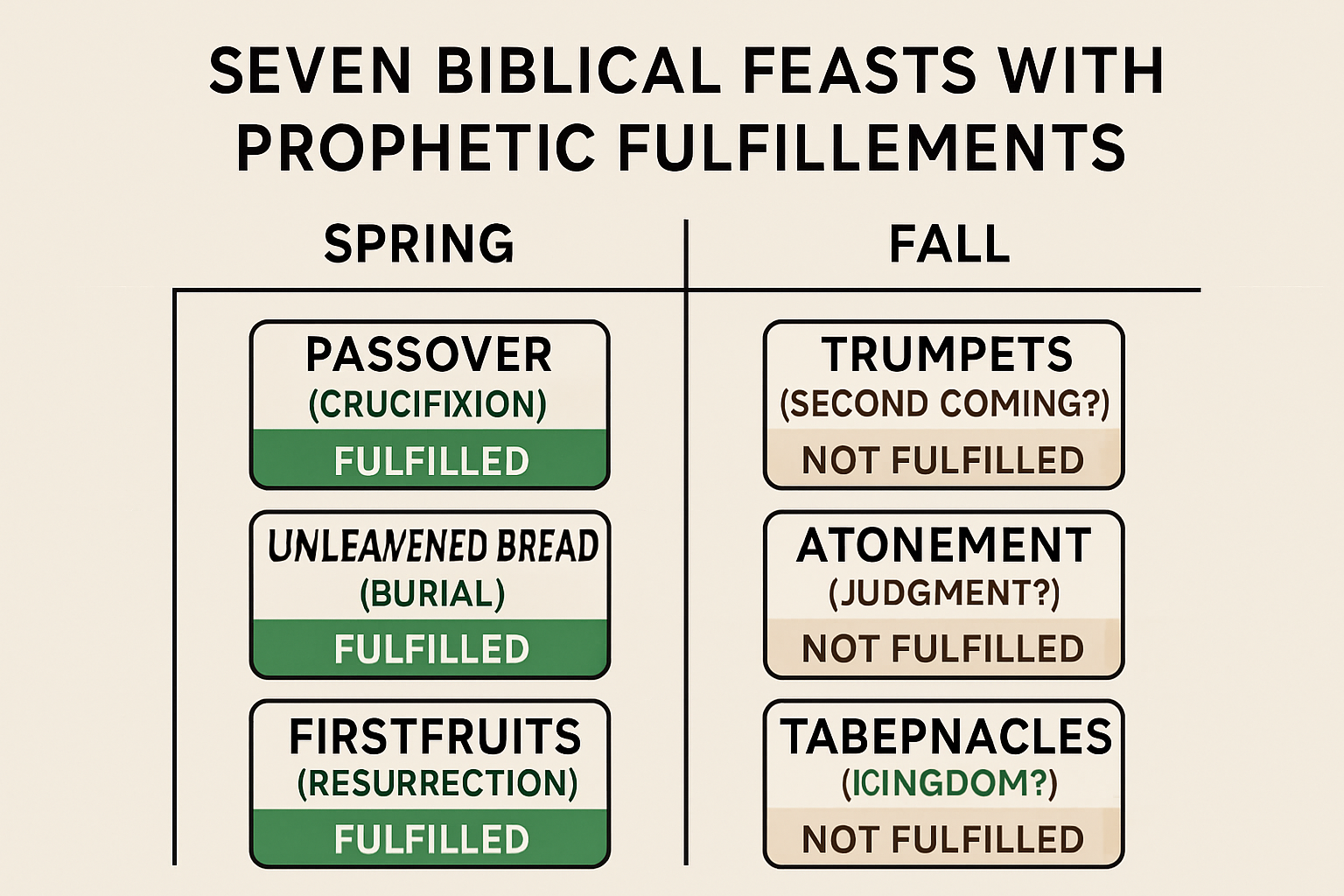 Seven Feasts Prophetic