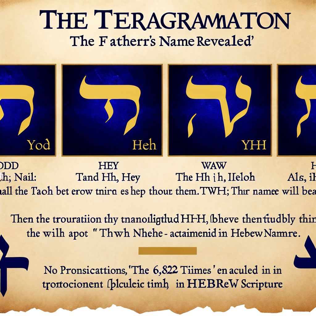 YHWH Tetragrammaton DALLE3