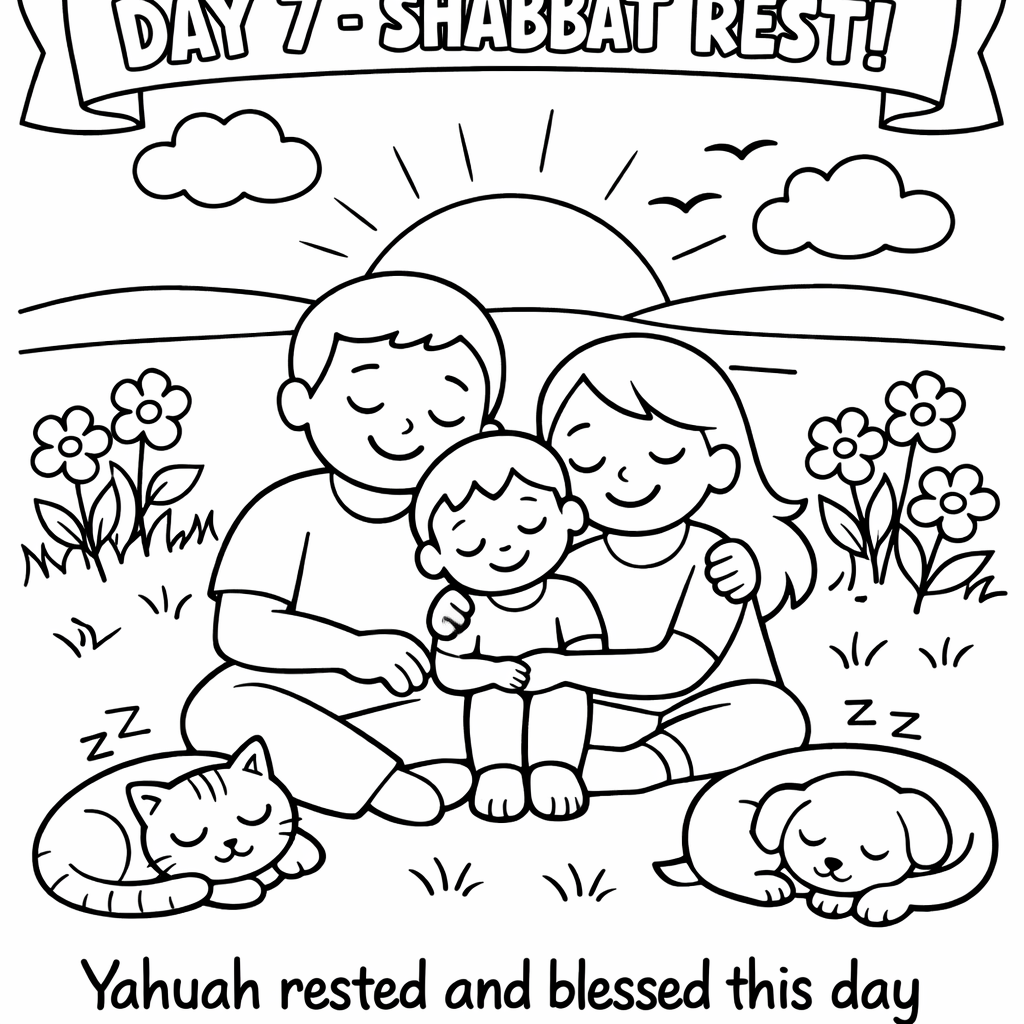 COLORING Day7 Sabbath
