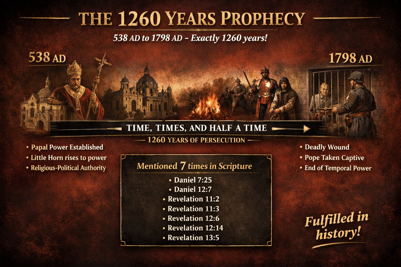 YOUTH Prophecy 1260 Years Timeline