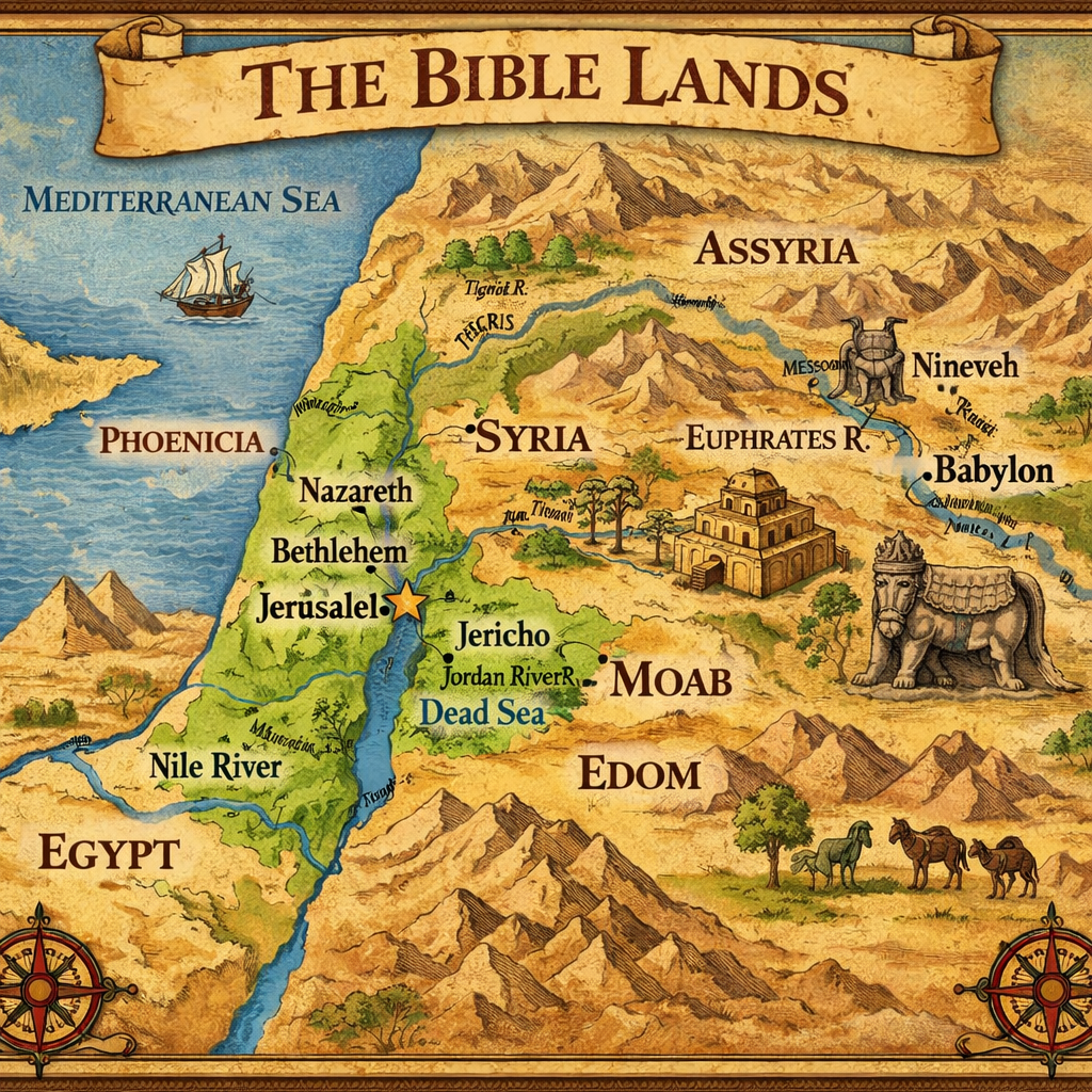 YOUTH bible lands map