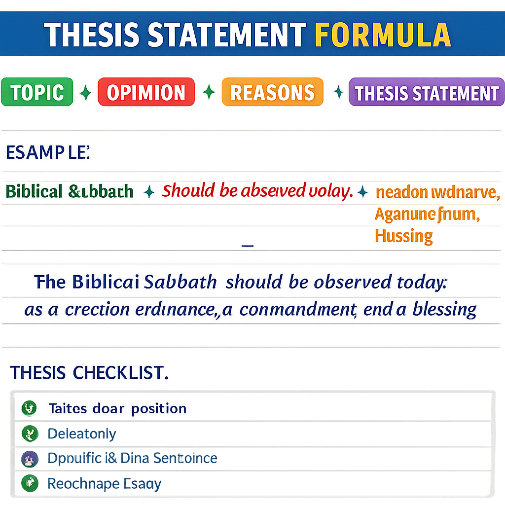 YOUTH thesis statement formula
